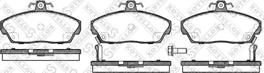 Stellox 348 002B-SX - Brake Pad Set, disc brake www.autospares.lv