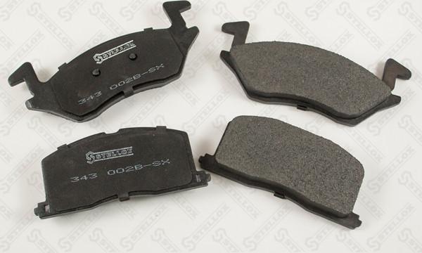 Stellox 343 002B-SX - Brake Pad Set, disc brake www.autospares.lv