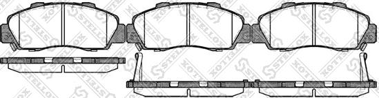 Stellox 362 032B-SX - Тормозные колодки, дисковые, комплект www.autospares.lv