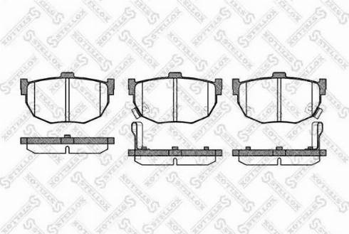 Stellox 305 032L-SX - Brake Pad Set, disc brake www.autospares.lv