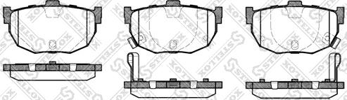 Stellox 305 022-SX - Brake Pad Set, disc brake www.autospares.lv