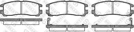 Stellox 302 002-SX - Тормозные колодки, дисковые, комплект www.autospares.lv