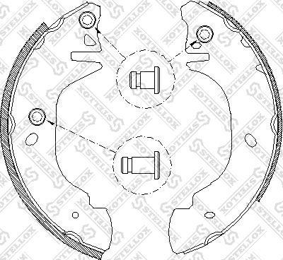 Stellox 316 100-SX - Bremžu loku komplekts autospares.lv