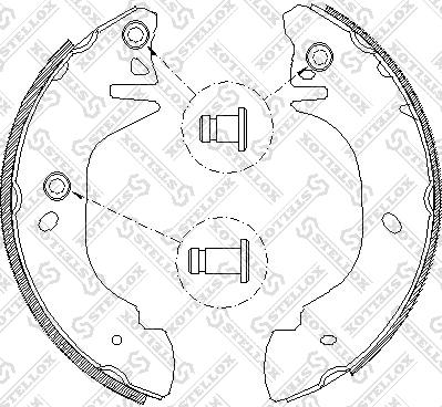 Stellox 316 101-SX - Bremžu loku komplekts www.autospares.lv