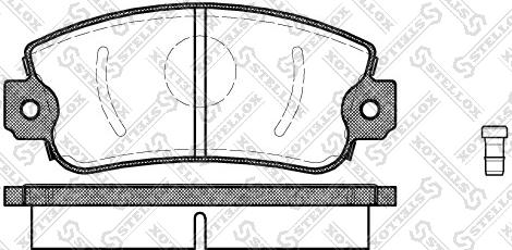 Stellox 383 002-SX - Bremžu uzliku kompl., Disku bremzes autospares.lv