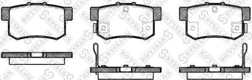 Stellox 336 052-SX - Brake Pad Set, disc brake www.autospares.lv