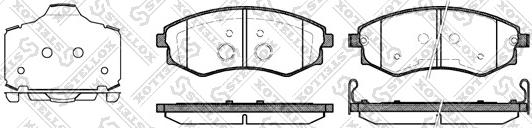 Stellox 329 003B-SX - Brake Pad Set, disc brake www.autospares.lv