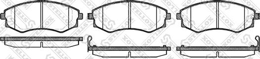 Stellox 329 012B-SX - Тормозные колодки, дисковые, комплект www.autospares.lv