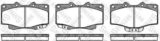 Stellox 326 004-SX - Bremžu uzliku kompl., Disku bremzes www.autospares.lv