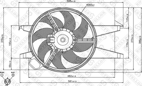 Stellox 29-99403-SX - Ventilators, Motora dzesēšanas sistēma autospares.lv