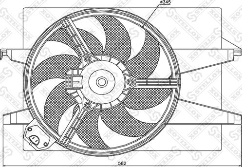 Stellox 29-99324-SX - Ventilators, Motora dzesēšanas sistēma www.autospares.lv