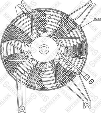 Stellox 29-99327-SX - Ventilators, Motora dzesēšanas sistēma autospares.lv