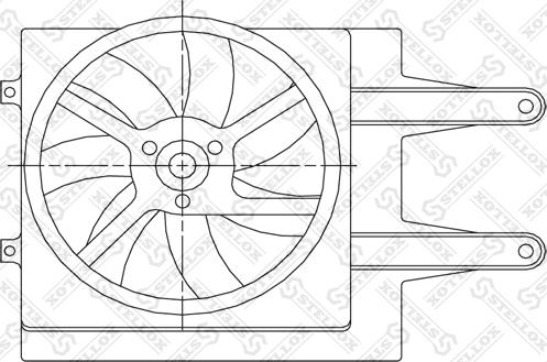 Stellox 29-99258-SX - Ventilators, Motora dzesēšanas sistēma autospares.lv