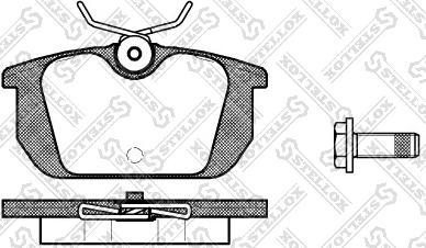 Stellox 242 000-SX - Тормозные колодки, дисковые, комплект www.autospares.lv