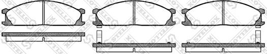 Stellox 247 002-SX - Brake Pad Set, disc brake www.autospares.lv