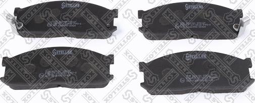 Stellox 255 002-SX - Bremžu uzliku kompl., Disku bremzes www.autospares.lv