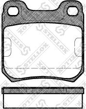 Stellox 250 000-SX - Brake Pad Set, disc brake www.autospares.lv