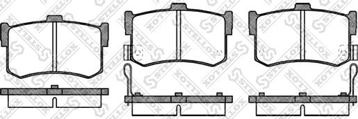 Stellox 253 002-SX - Bremžu uzliku kompl., Disku bremzes autospares.lv