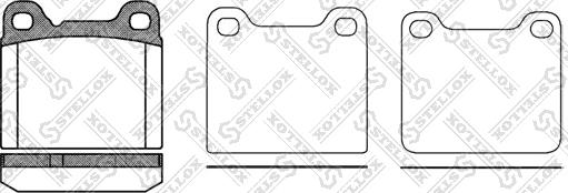 Stellox 268 010-SX - Brake Pad Set, disc brake www.autospares.lv