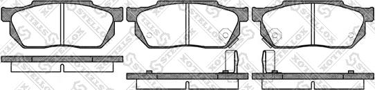 Stellox 204 002-SX - Тормозные колодки, дисковые, комплект www.autospares.lv