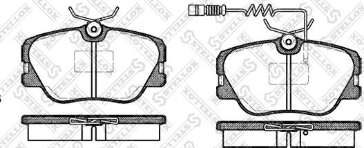 Stellox 200 002B-SX - Bremžu uzliku kompl., Disku bremzes autospares.lv