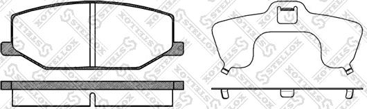 Stellox 201 010-SX - Brake Pad Set, disc brake www.autospares.lv