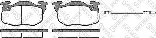 Stellox 203 002-SX - Brake Pad Set, disc brake www.autospares.lv