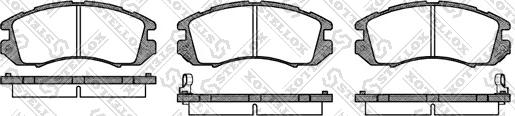 Stellox 202 012-SX - Brake Pad Set, disc brake www.autospares.lv