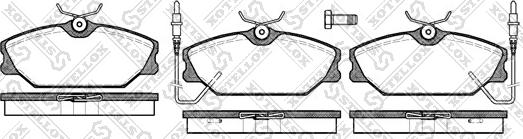 Stellox 219 002B-SX - Bremžu uzliku kompl., Disku bremzes autospares.lv