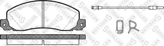 Stellox 213 002B-SX - Bremžu uzliku kompl., Disku bremzes autospares.lv