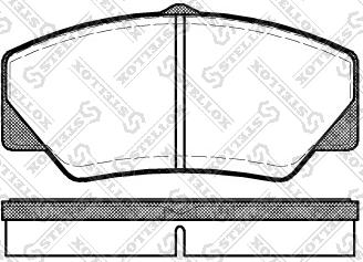 Stellox 217 000B-SX - Bremžu uzliku kompl., Disku bremzes autospares.lv