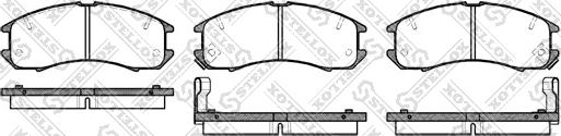 Stellox 284 002-SX - Brake Pad Set, disc brake www.autospares.lv