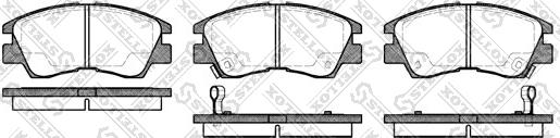 Stellox 286 002-SX - Brake Pad Set, disc brake www.autospares.lv