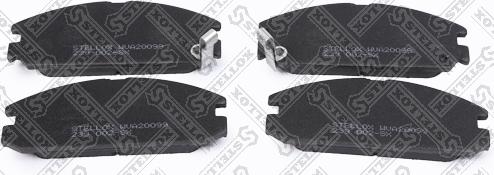 Stellox 239 002-SX - Тормозные колодки, дисковые, комплект www.autospares.lv