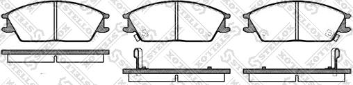 Stellox 235 002-SX - Brake Pad Set, disc brake www.autospares.lv