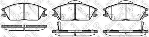 Stellox 235 022L-SX - Bremžu uzliku kompl., Disku bremzes autospares.lv