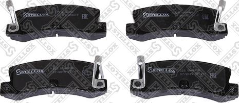 Stellox 225 004B-SX - Brake Pad Set, disc brake www.autospares.lv