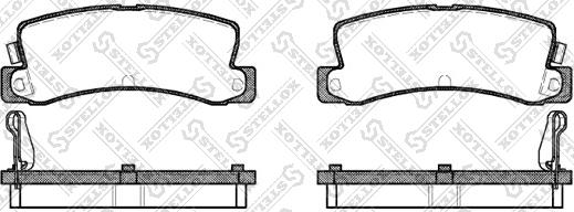 Stellox 225 004-SX - Bremžu uzliku kompl., Disku bremzes autospares.lv