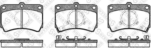 Stellox 223 012-SX - Bremžu uzliku kompl., Disku bremzes autospares.lv