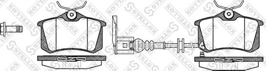 Stellox 274 041-SX - Bremžu uzliku kompl., Disku bremzes www.autospares.lv