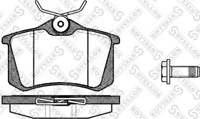 Stellox 274 005B-SX - Brake Pad Set, disc brake www.autospares.lv