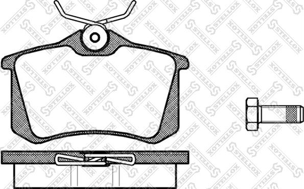 Stellox 274 000B-SX - Brake Pad Set, disc brake www.autospares.lv