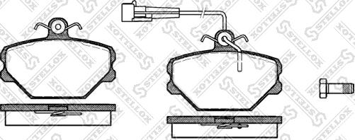 Stellox 275 002-SX - Тормозные колодки, дисковые, комплект www.autospares.lv