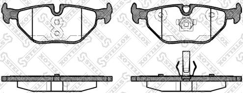 Stellox 276 040BL-SX - Bremžu uzliku kompl., Disku bremzes autospares.lv