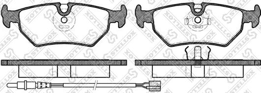 Stellox 276 032B-SX - Тормозные колодки, дисковые, комплект www.autospares.lv