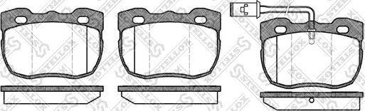 Stellox 278 011-SX - Bremžu uzliku kompl., Disku bremzes autospares.lv