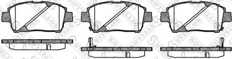 Stellox 751 002B-SX - Тормозные колодки, дисковые, комплект www.autospares.lv