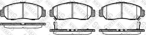 Stellox 758 012-SX - Brake Pad Set, disc brake www.autospares.lv