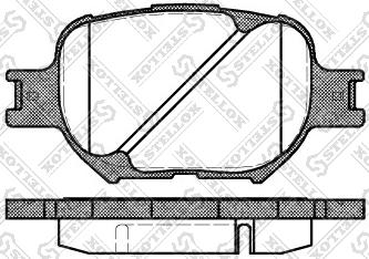 Stellox 753 000-SX - Тормозные колодки, дисковые, комплект www.autospares.lv