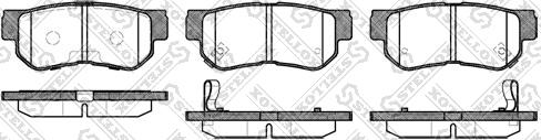 Stellox 757 012B-SX - Brake Pad Set, disc brake www.autospares.lv